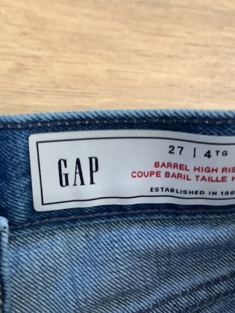 GAP barrel high rise jeans - Picture 7 of 8